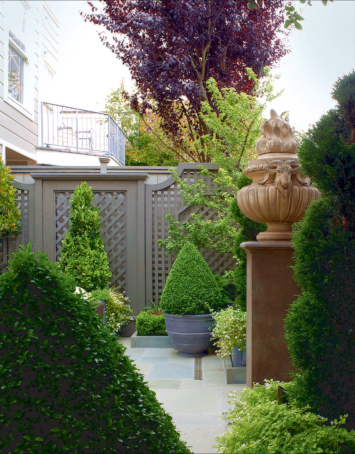 Formal English Garden Side View