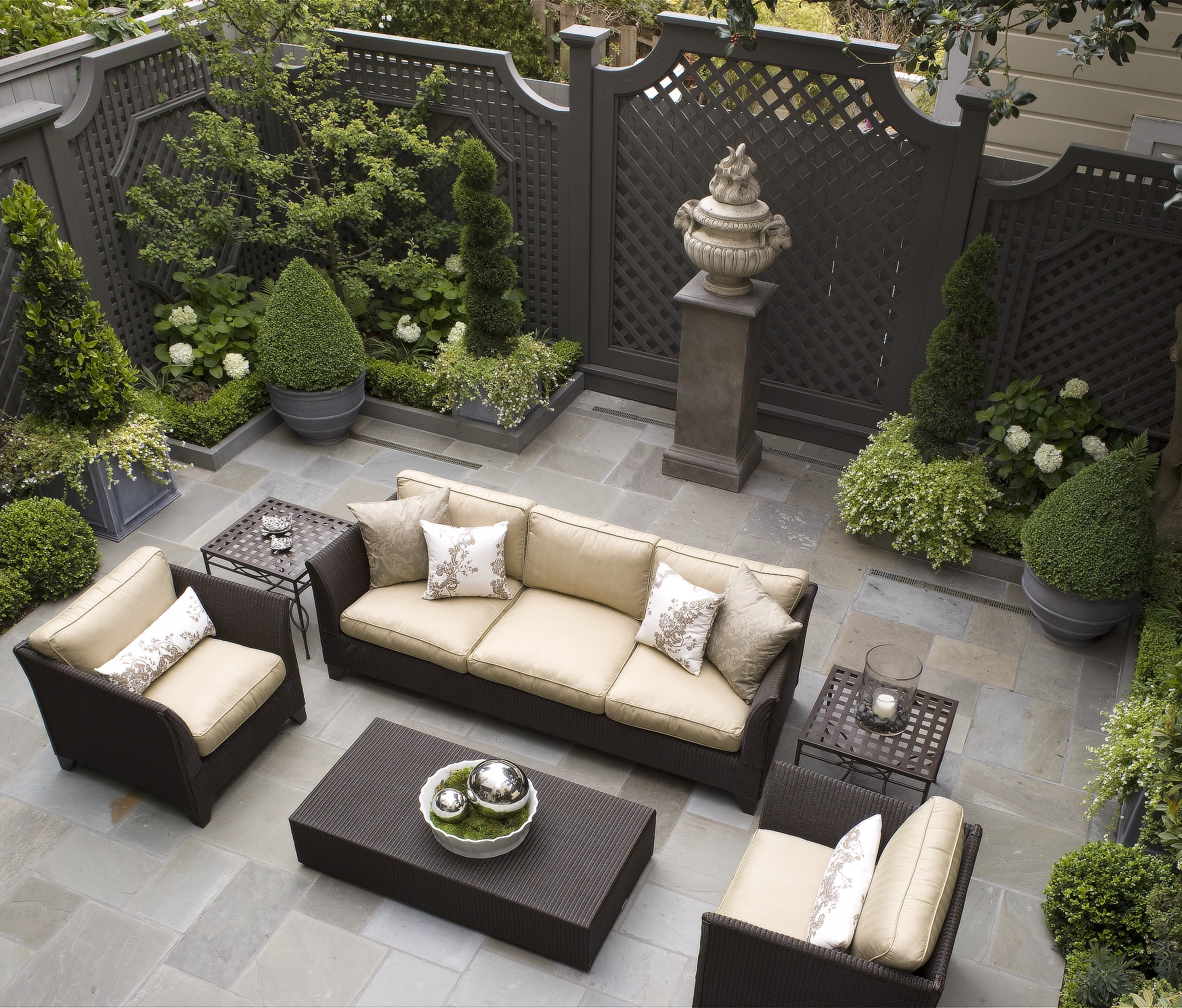 Formal English Garden Top View