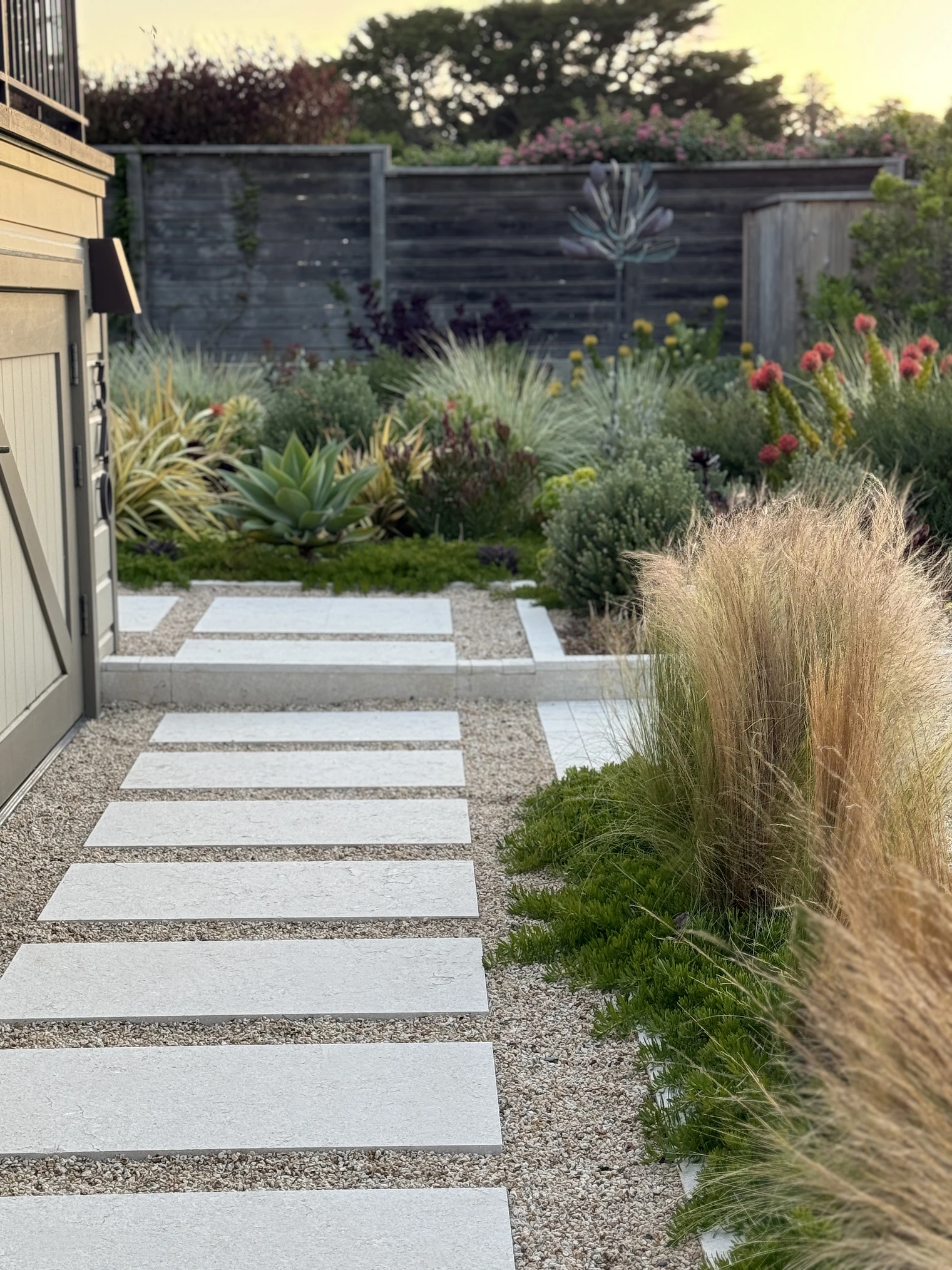 Backyard garden detail